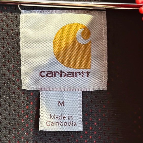 Carhartt Men's Red Hooded Jacket - Picture 2 of 5